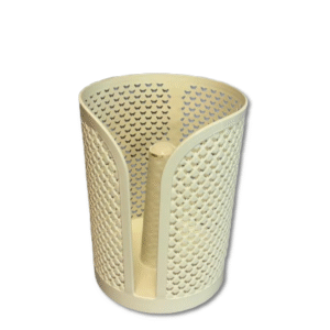 Due Esse Porta Rotolo Moderno in Plastica Bianco 13,5x17,5cm