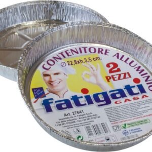 Fatigati Contenitore Alluminio Rotondo 22,8x3,5cm 2pz