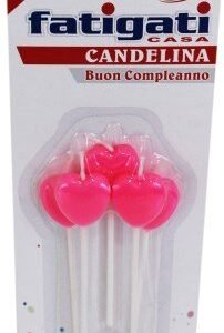 Fatigati Candelina Buon Compleanno Palloncini Rosa 5 pz