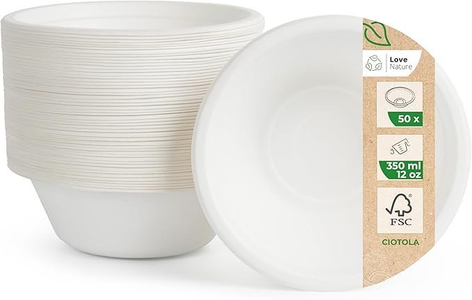 EcoCanny Ciotole Monouso Ecologico 350ml - 50pz