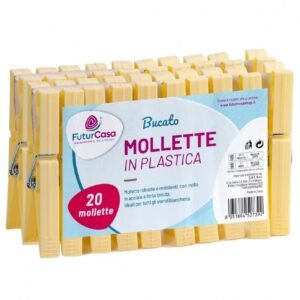 Futurcasa Mollette Bucato in Plastica 20pz