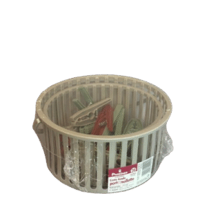 Preziosa Cestello Porta Mollette con 20 Pinze
