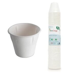 ecoCanny Bicchieri da caffè Bianco 80 cc - 50pz